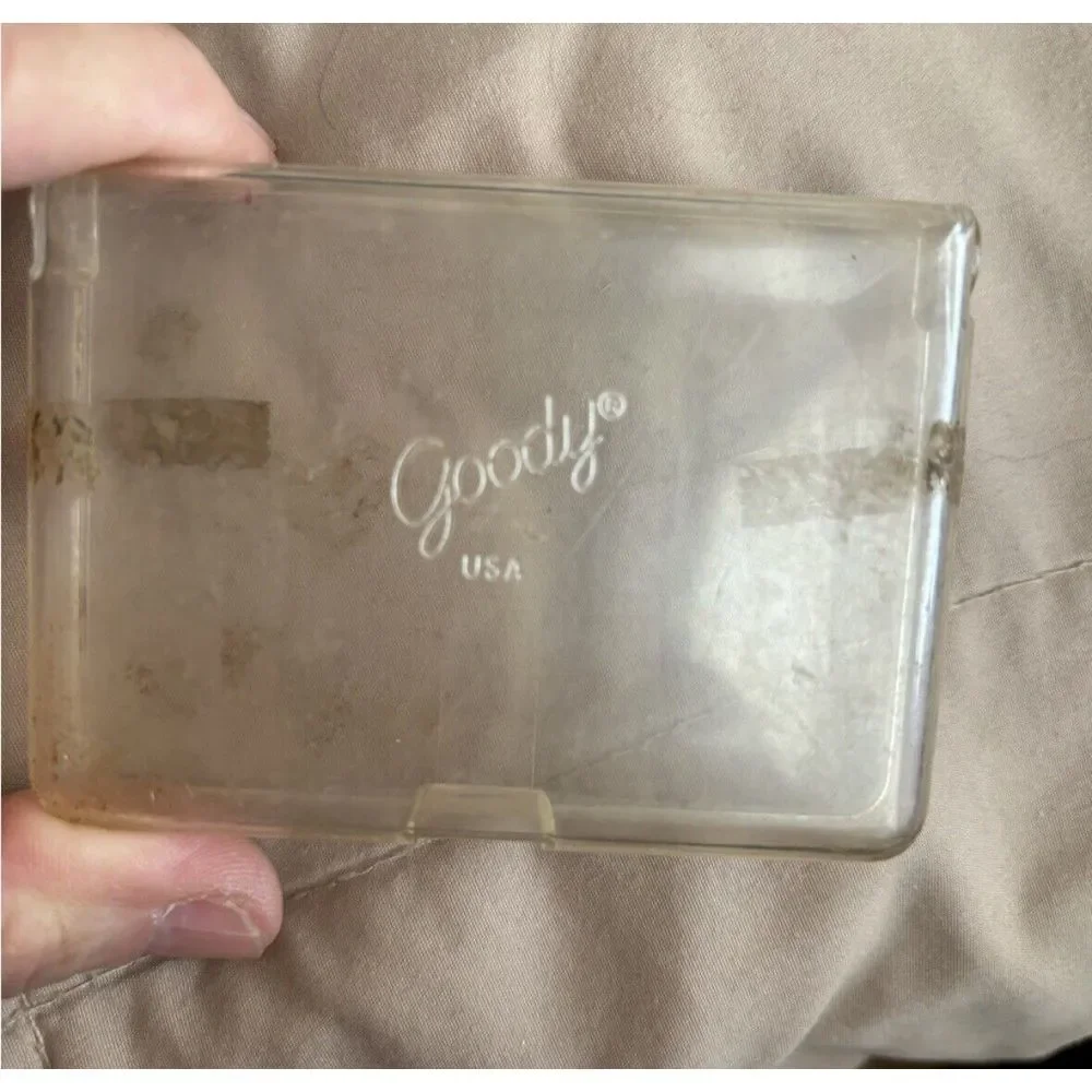 Vintage Goody, Plastic Bobby Pin Case. Clinton Quality Safety Pins‎ Diaper Pins.
